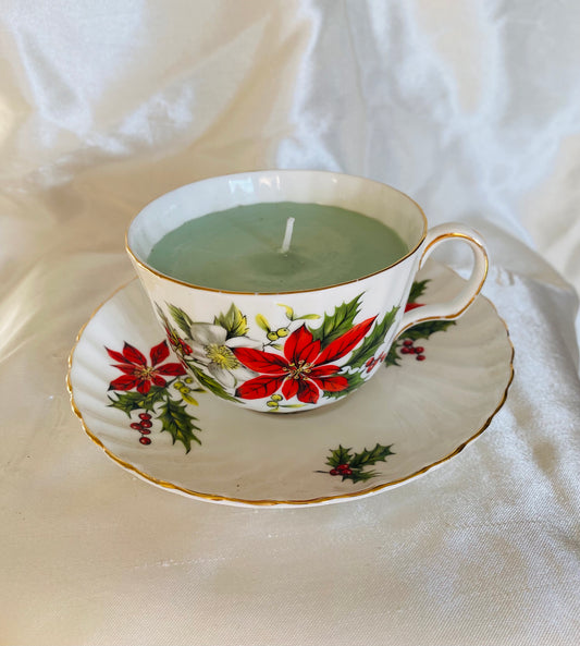 Poinsettia Tea Cup