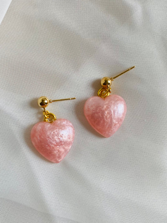 Pink Pearl Hearts